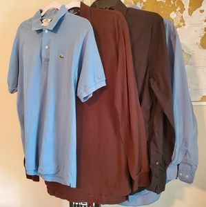 4 piece Men's polo and dress shirt bundle